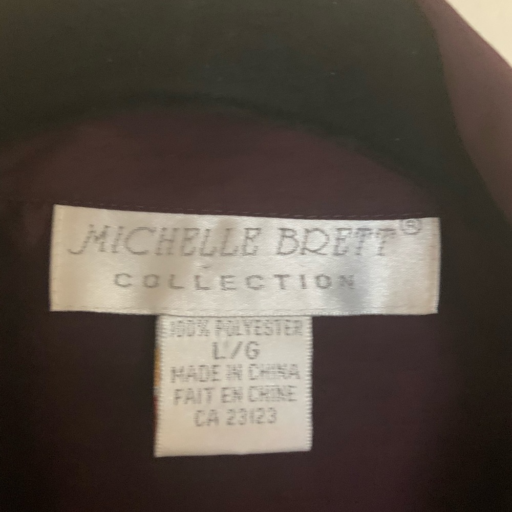 Purple button down blouse - Picture 3 of 5